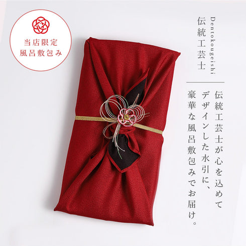 一双 ブックケース京都金彩綾錦蒼&朱.|s3